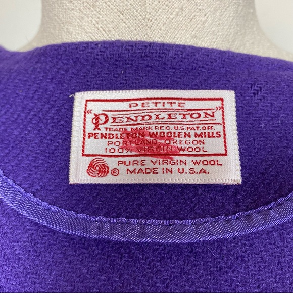 Vintage Pendleton Cropped Wool Blazer - Picture 9 of 10